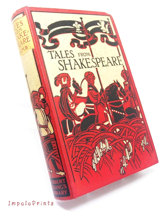 Shakespeare Book antique English book Literature Gift English tempest Romeo & Juliet and other plays
