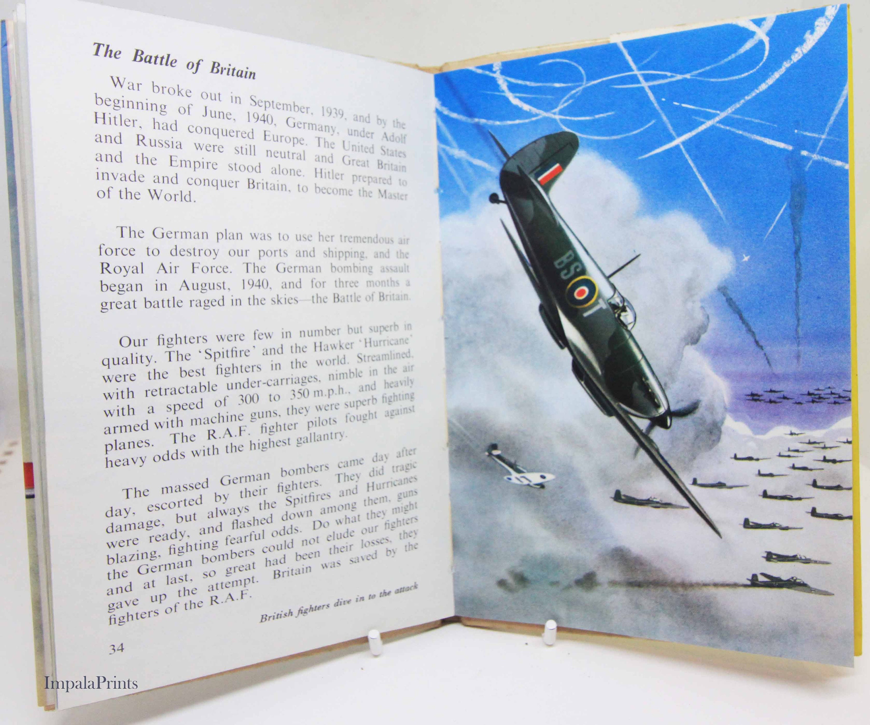 Vintage Aviation Book Book Childrens Picture Gift Pilot 1960