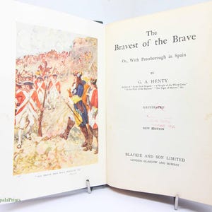 Bravest of the Brave 1926 Historical Fiction History Story guide Illustrated Antique Children Book