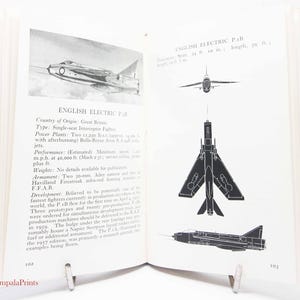 Guide d&#39;aviation des années 50, livre d&#39;observation de l&#39;aviation militaire illustré et guide d&#39;observation des avions vintage
