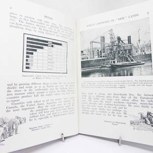 Geography Book 1945 Book Vintage geography Science Book hardback illustrated gift book