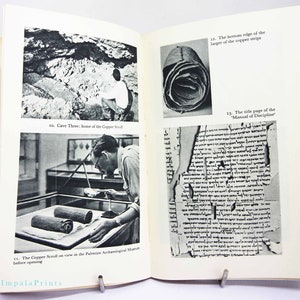 Dead Sea Scrolls 1957 archeology  History book discoveries Gift vintage book guide Paperback Book bible