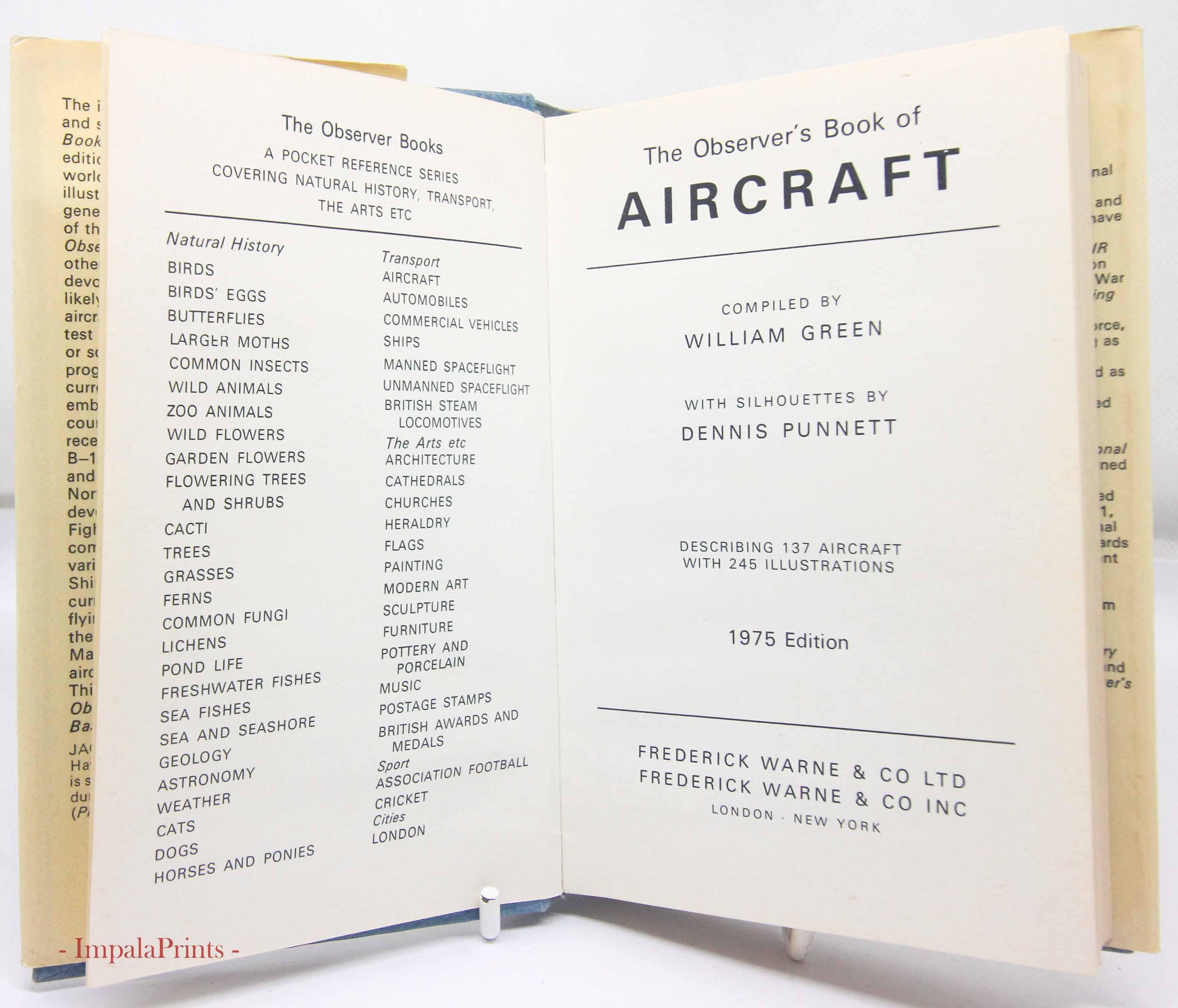 航空ガイド 1975 軍用航空図解本とスポッターガイド航空機ヴィンテージ