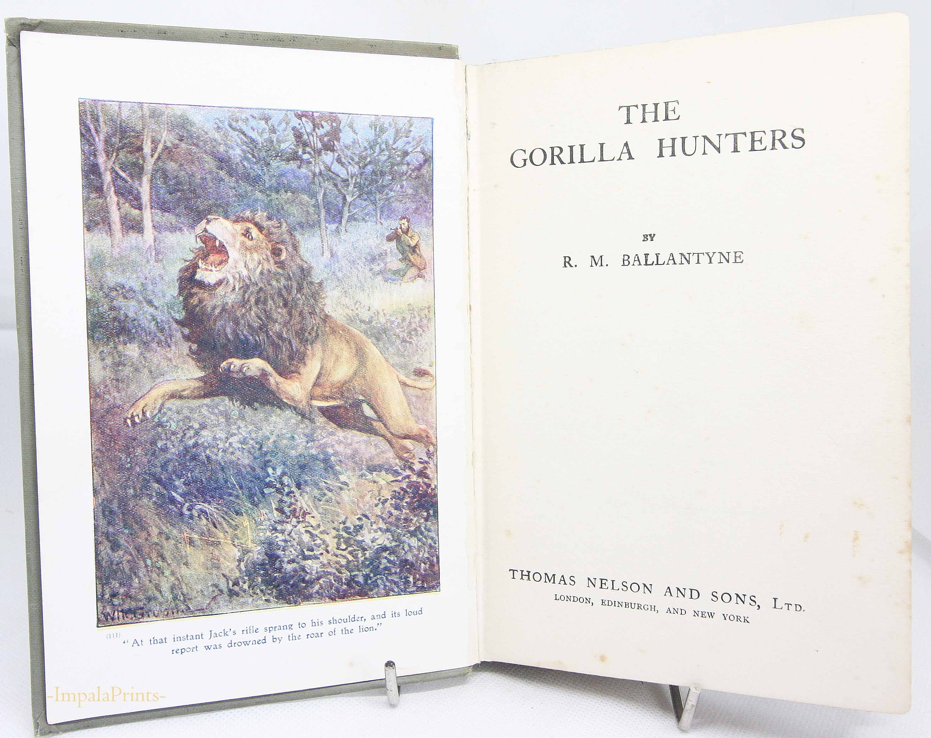 Antique Book the Gorilla Hunters 1920s Illustrated Books - Etsy UK