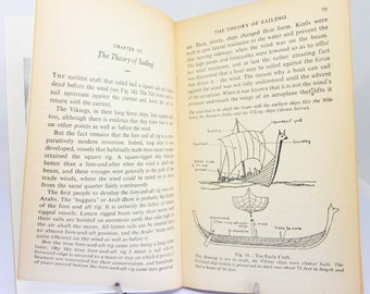 Sailing paperback guide book 1950 Vintage sport Book Sailing boat maritime boating