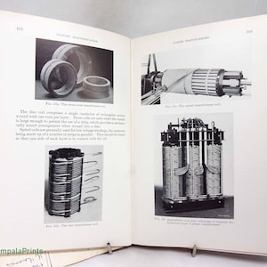 Factory Electrification vintage Illustrated Engineering electrical diagrams book Science Book, Telephone science book