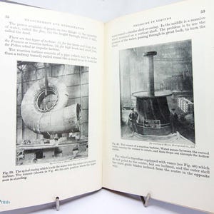 Hydrostatics and Mechanics 1953 Science book Illustrated Guide, technical gifts industrial Engineering  graphics
