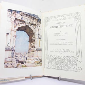 Antique Architecture Guide 1913 illustrated Vintage Buildings Vintage old book Handbook textbook Architect old book construction