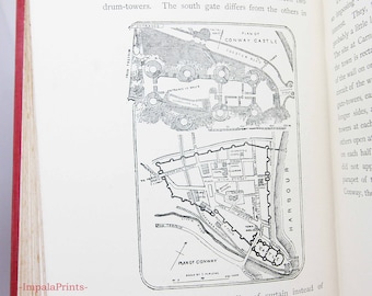 Castles and Walled Cities of England 1911 History illustrated guide to historic building Travel book History book