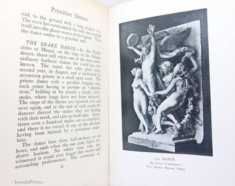 Tanzendes antikes und modernes Buch Vintage Dance Hardcover Illustriertes Sammlerstück