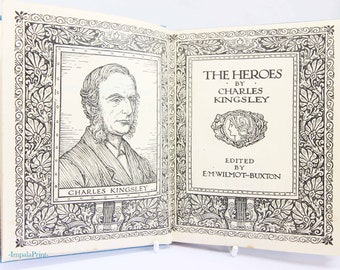 The Heroes: Greek Fairy Tales fo children Charles Kingsley Stories Vintage book Historical mythology fiction Vintage