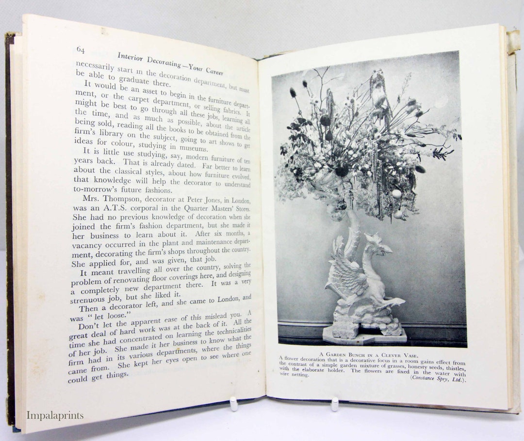 Interior Design Book 1946 Decorating Crafts and DIY Handicrafts Guide ...