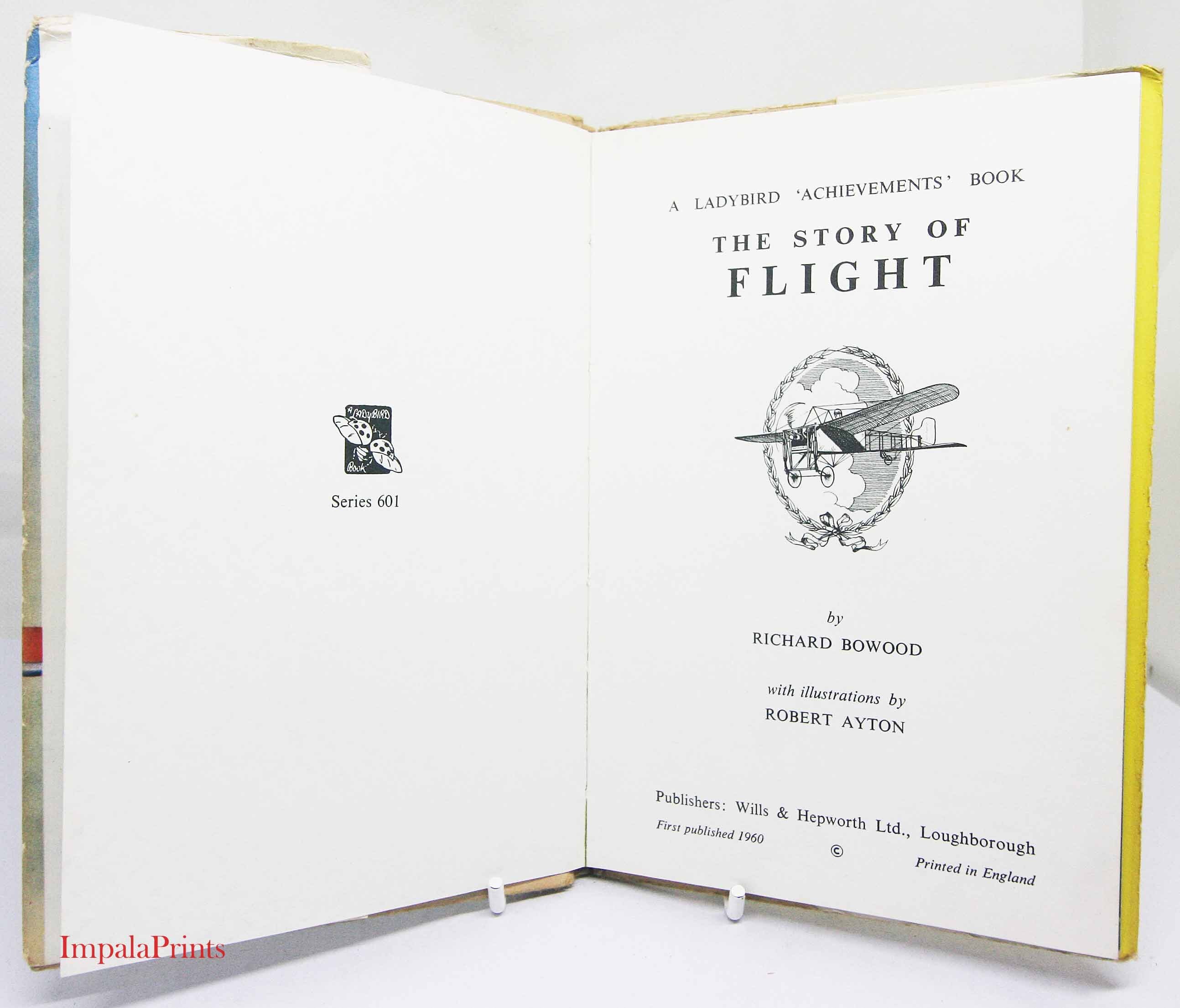 Vintage Aviation Book Book Childrens Picture Gift Pilot 1960