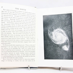 Geography Book antique Astronomy Geology Dinosaurs  Vintage geography 1900s illustrated science book