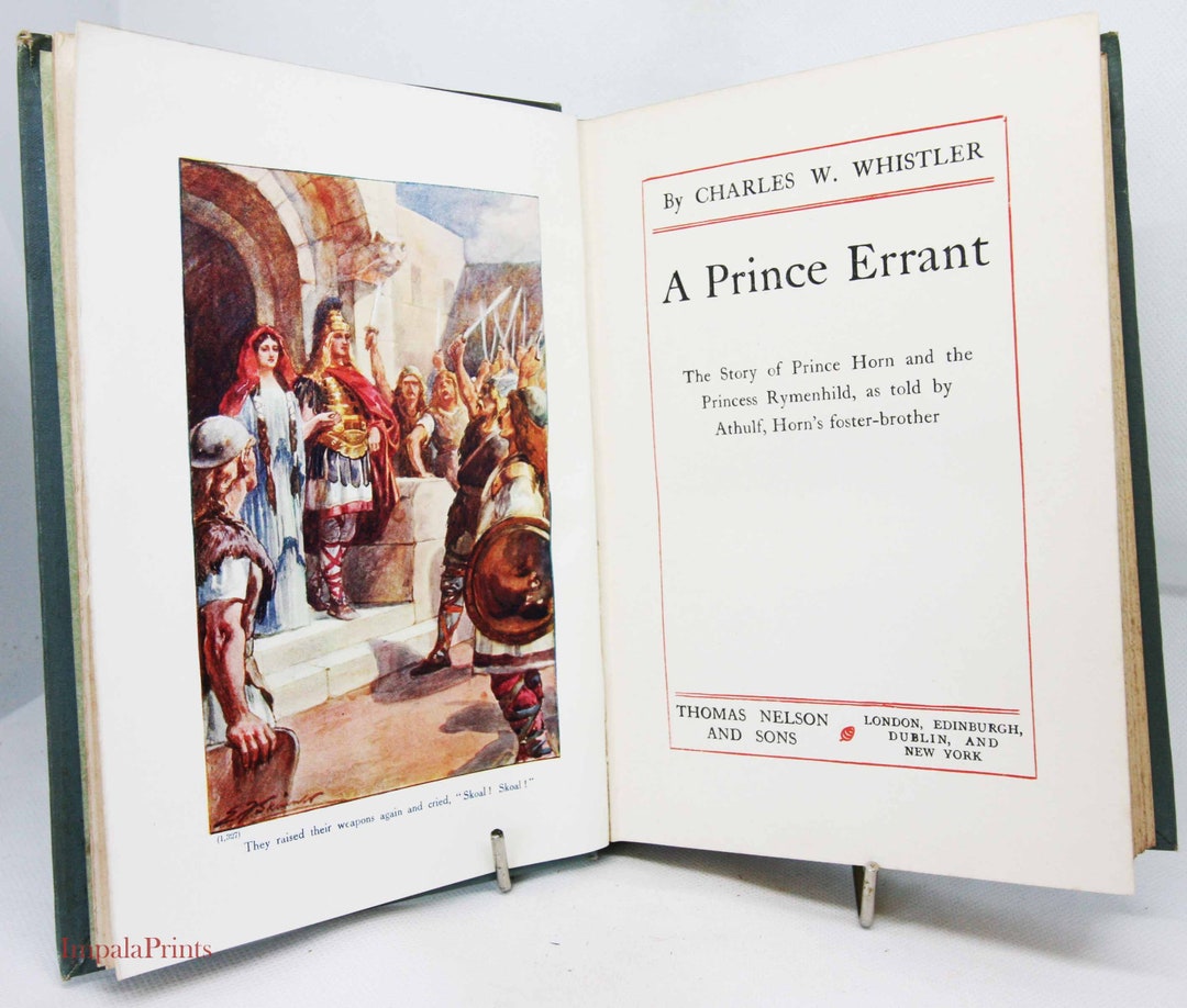 Prince Errant Antique Childrens Book 1909 Illustrated Picture Book ...