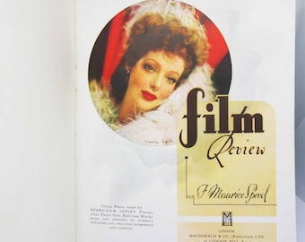 Film Review 1944 Movie star book illustrated film book Vintage movie book film stars picture gift