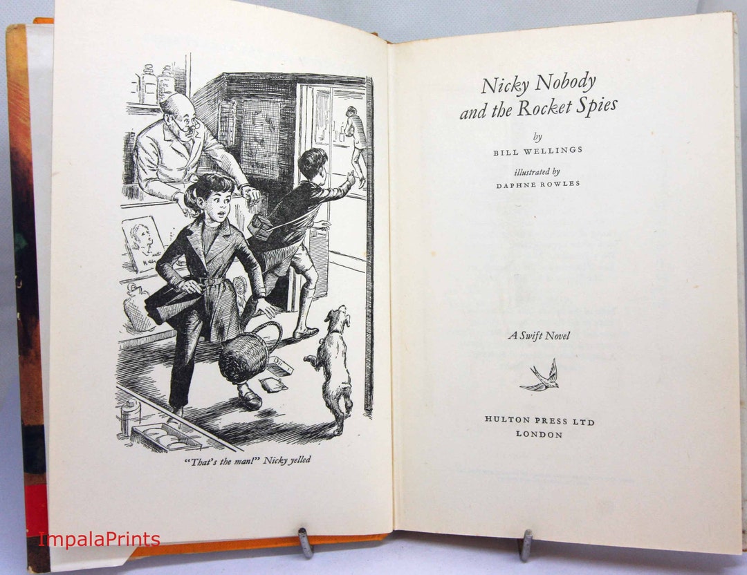 Rocket Spies Vintage 1958 Childrens Story Book Red Illustrated Vintage ...