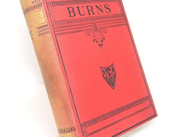 Poetical Works Robert Burns Antique Red Vintage Poetry Book Poetical Works  Hardback poetry book