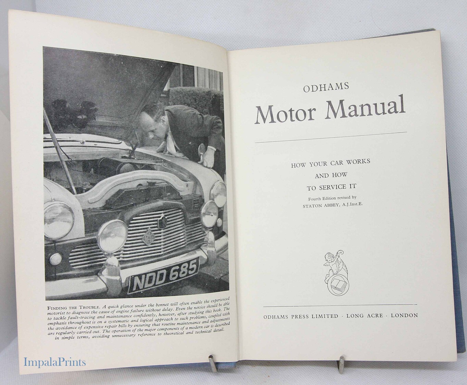 Motor Car Manual 1956 Automotive Driving Gift Vintage Handbook - Etsy