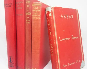 Vintage Books, Adopt a Book Display shelves hardback books Vintage Book for book lovers,