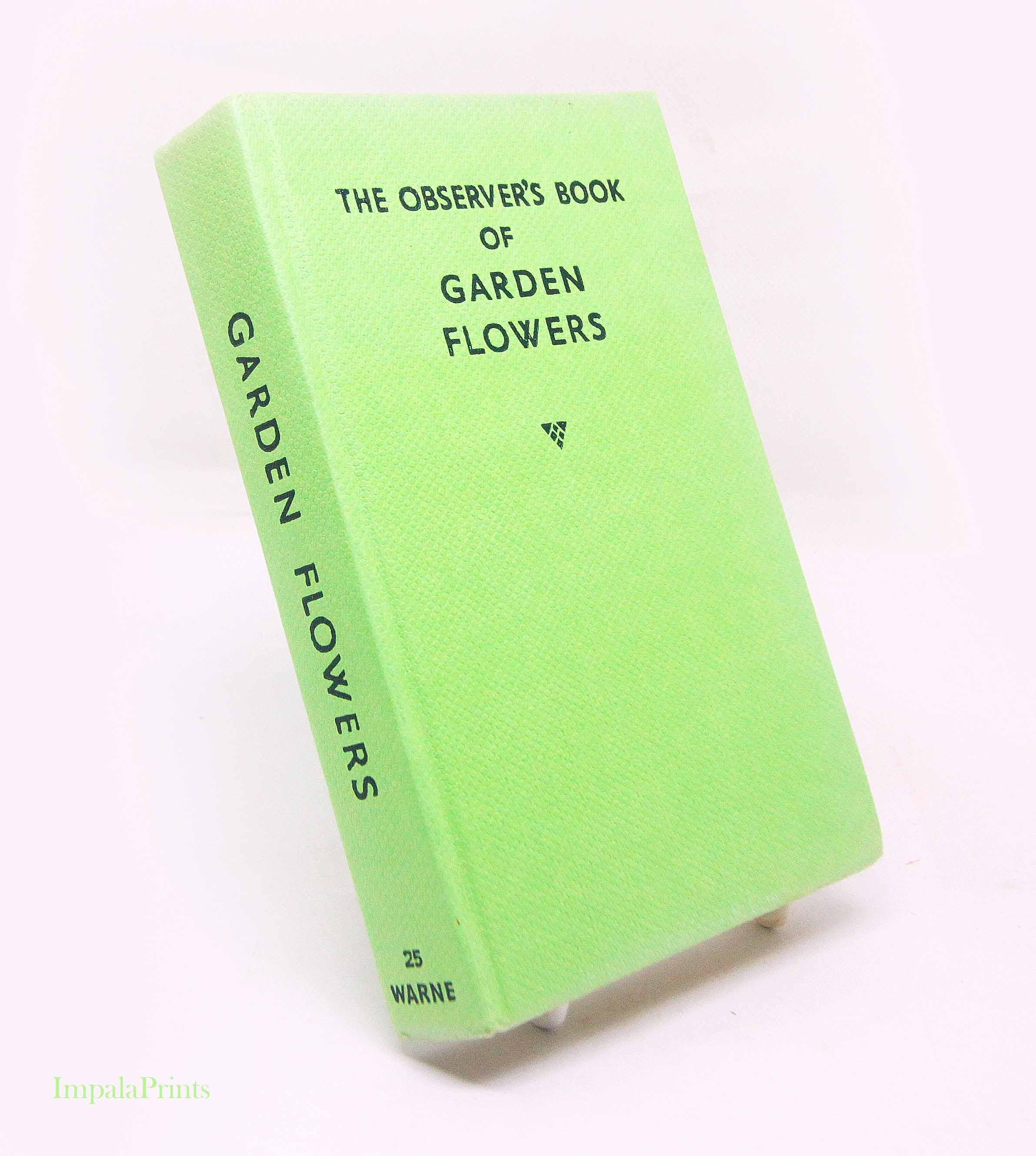 Garden Flowers in Colour 植物図鑑　1960年　洋書 Vintage Garden Flowers Illustrated Plants 60s Flower Picture Book