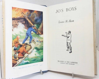 jo's Boys Louisa Alcott 1950s Childrens adventure book book vintage retro gift old books aircraft