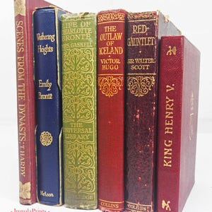 Antiguos y vintage Adopta un libro, libros antiguos Libros de tapa dura amados Libro vintage para amantes de los libros