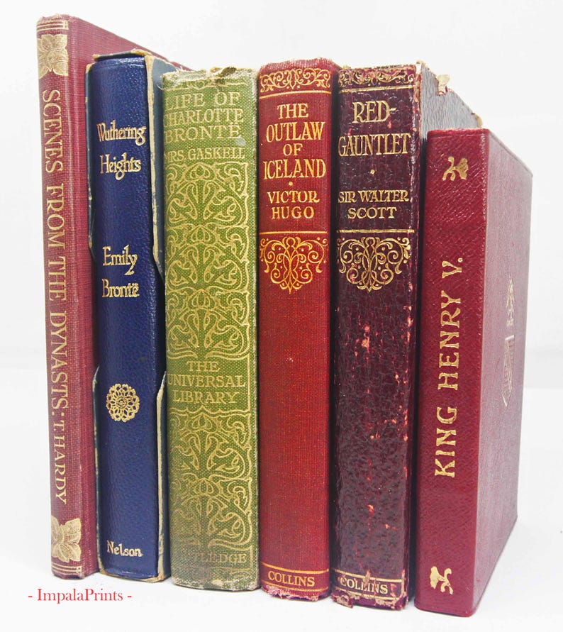 Antique and vintage Adopt a Book, old books Loved hardback books Vintage Book for book lovers image 2