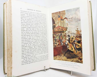 Legend and Chivalry Antique medieval myth Vintage Book Hardback History illustrated Paranormal gods goddesses myths story book