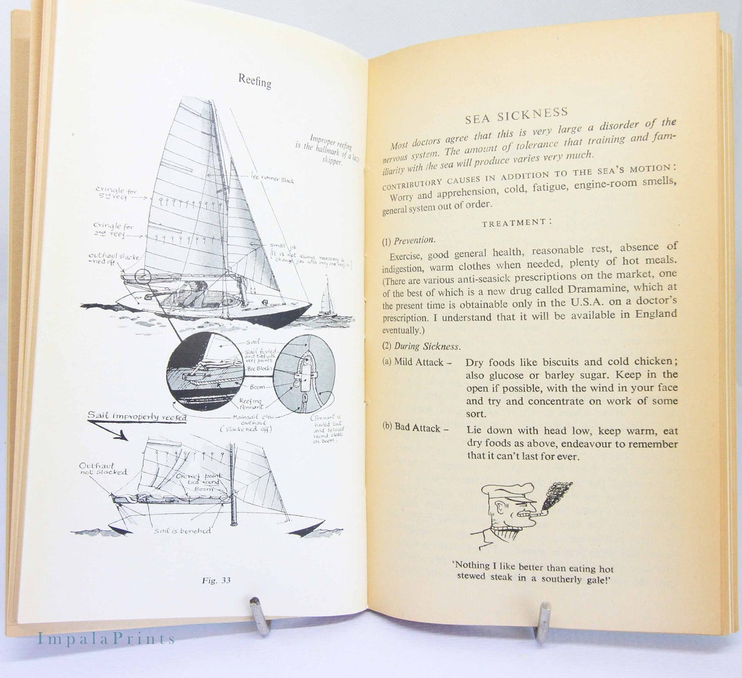 Sport　Etsy　Sailing　Book　1950　Guide　Paperback　Sailing　Vintage　Book