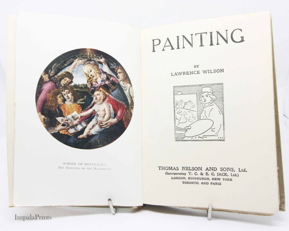 Painting Book Illustrated Colour Art Book Hardcover Picture Book  Renaissance Vintage Artists Books Gift 