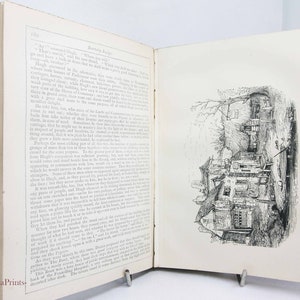 Antique book Charles Dickens Barnaby Rudge Antique 1910 fictional vintage book old book UK Victorian Novel gift