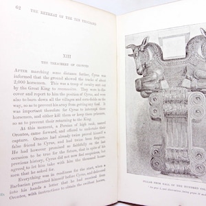Retreat Of the Ten Thousand 1892 Antique hardback book history historic books Greek history