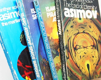Sci-fi Books Isaac Asimov Vintage Book Science Fiction Adventure Paperback vintage fantasy