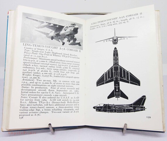 Vintage Aircraft Guide 1977 Aviation Book Illustrated and
