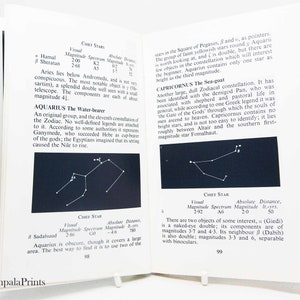 Astronomy Book, vintage Sir Patrick Moore Science Book Nights Sky constellations Star Guide