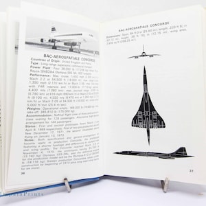 Guide de l&#39;avion vintage 1973 Livre d&#39;aviation illustré et guide d&#39;observation des avions vintage