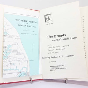 Brods Norfolk & Suffolk Reisebuch Illustrierte Vintage Stadt Natur England Reiseführer Buchkarten