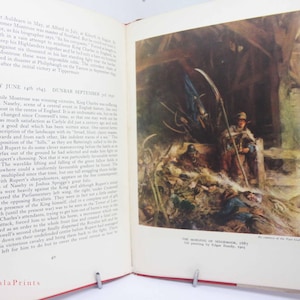 British Battle fields 1934 Vintage book militaria Vintage Book Hardback British army old book antique Red history