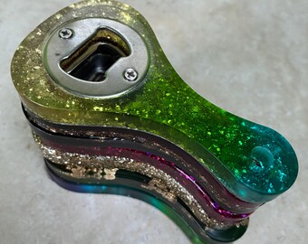 Artisan Resin Bottle Openers - Colourful, Sparkly & Totally Unique