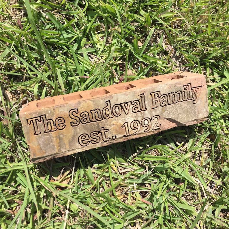 Custom Personalized Engraved Brick image 1