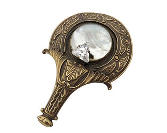 Ermani Bulatti grote high-end vintage Nederlandse designer broche uit de jaren 80.