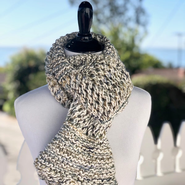 Scarf, Soft, Breathable Scarves, Handmade with 100% Merino and Cotton Scarves