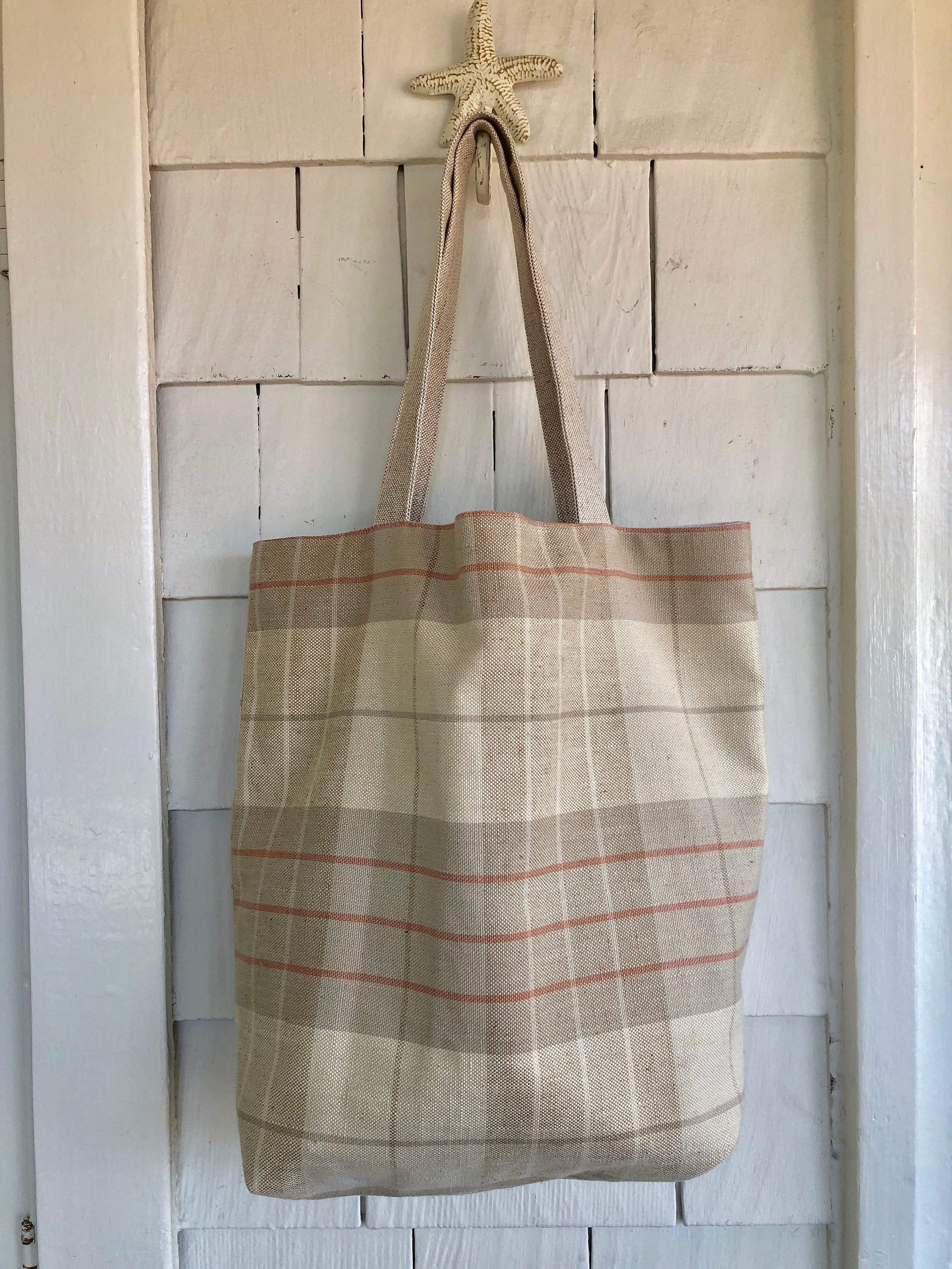 Bolsas de playa. Bolsa de playa de tela Etsy