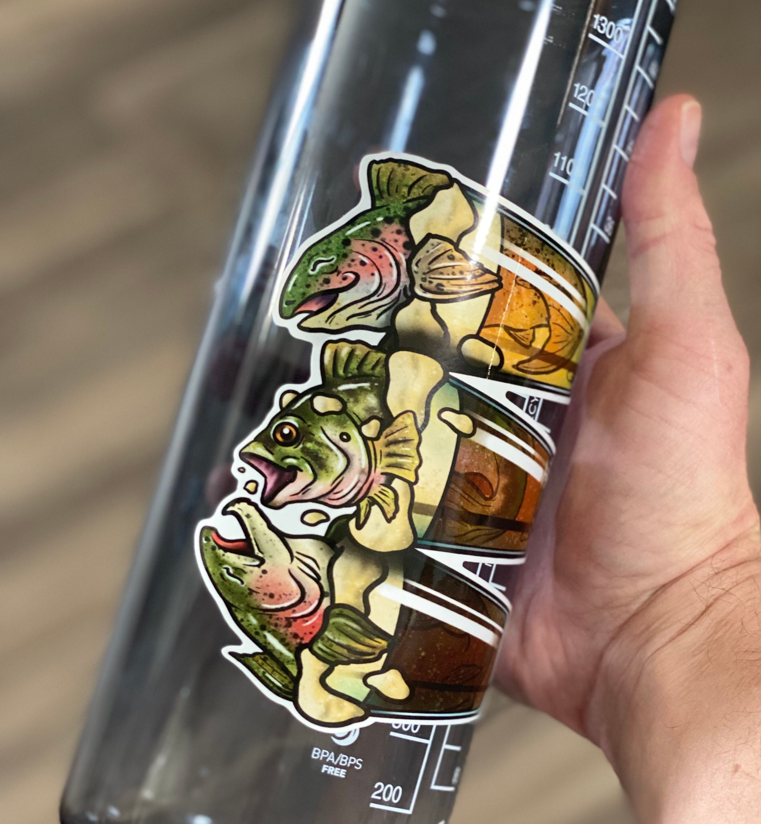 Big Catch! Fishing and Beer Sticker! Waterproof, Dishwasher Safe, FREE ...