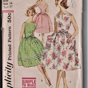 Simplicity  3463   Misses Wrap Dress        Vintage Pattern      Size 14    CUT