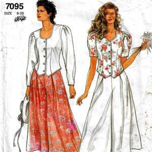 Simplicity 7095    Misses Top/Jacket and Culottes   Size 8,10,12,14  Cut