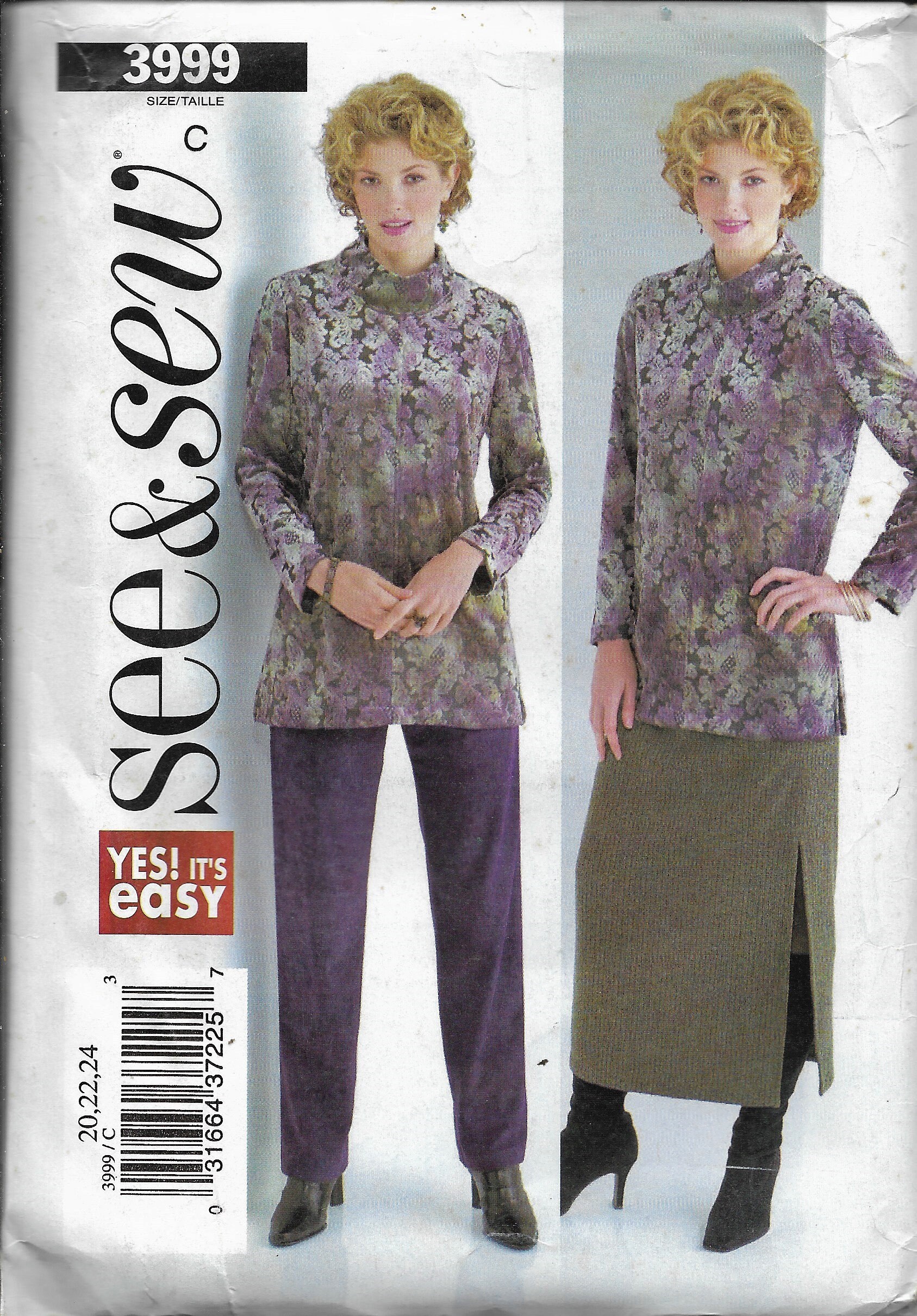 Butterick 6268 UNCUT Skirt and Pants Pattern Wardrobe Size 20-22-24 Misses'/Misses' Petite Jacket Fast and Easy Pattern Duster Butterick 6268 UNCUT Skirt and Pants Pattern Wardrobe Size 20-22-24 Misses'/Misses' Petite Jacket Fast and Easy Pattern Duster