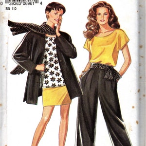 New Look 6961       Misses Jacket, Top, Skirt, Pants and Scarf      Size 8-18    Uncut