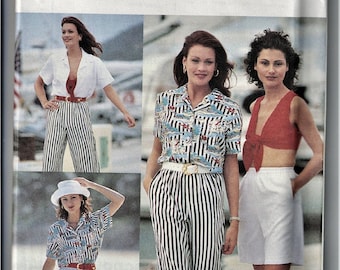 Simplicity 8430  Misses Pants, Shorts, Top, Shirt  Size 4-8      UNCUT